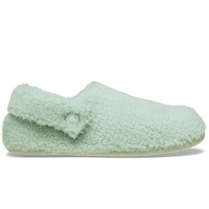 Crocs Classic Cozy Slip-On Slippers - Mint/Plaster Sz W7